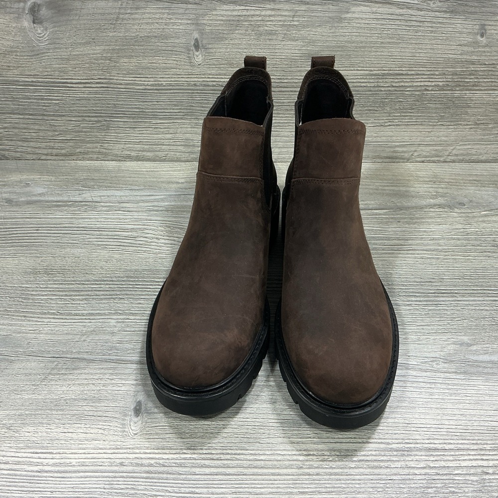 UGG Loxley Chelsea Waterproof Boots Leather 1138119 Pull On Brown Women's 8.5 - Picture 2 of 12